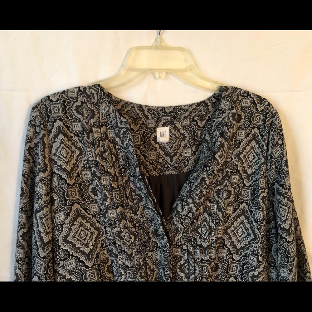 Black, white and gray print Gap dress - Picture 2 of 6